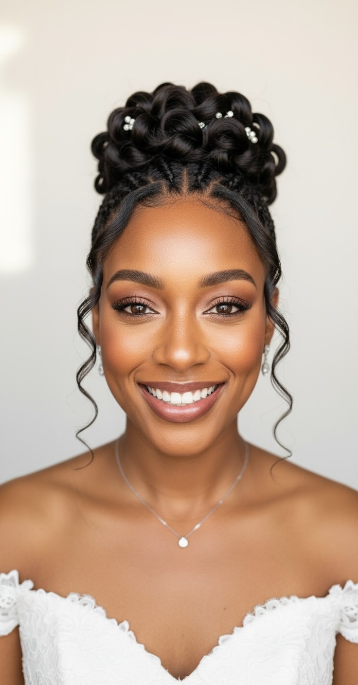 After Princess Wedding Hair